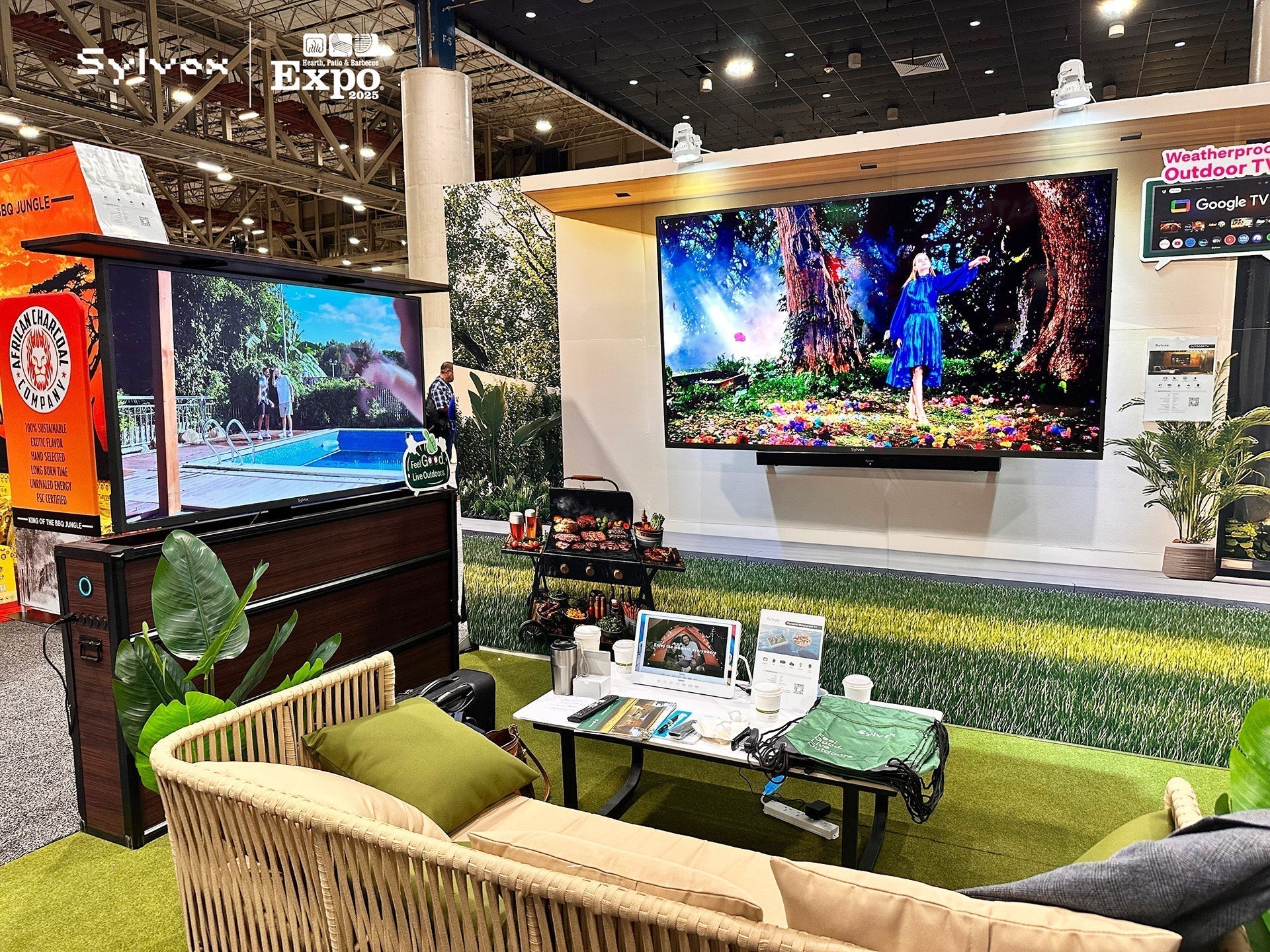 Sylvox Cinema Pro Series Outdoor TV with 5000 nits brightness at HPBExpo 2025