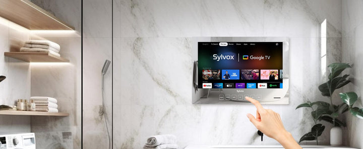 32" Waterproof Mirror TV for Bathroom（Embedded Wall Model） – SYLVOX