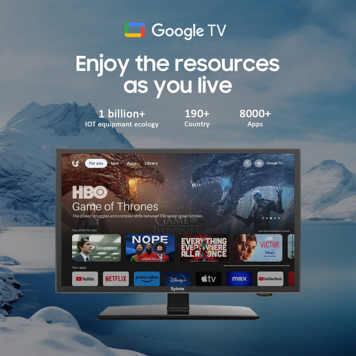 <b>NEW</b> - 24" Smart 12V RV TV(2024 Google TV) -No DVD Combo-Vehicle seies