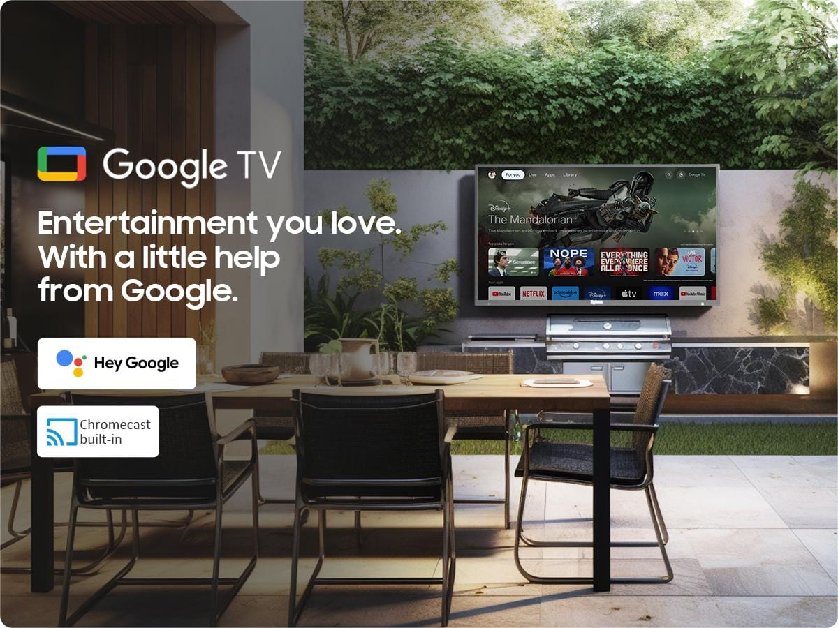 Outdoor television viewing experience