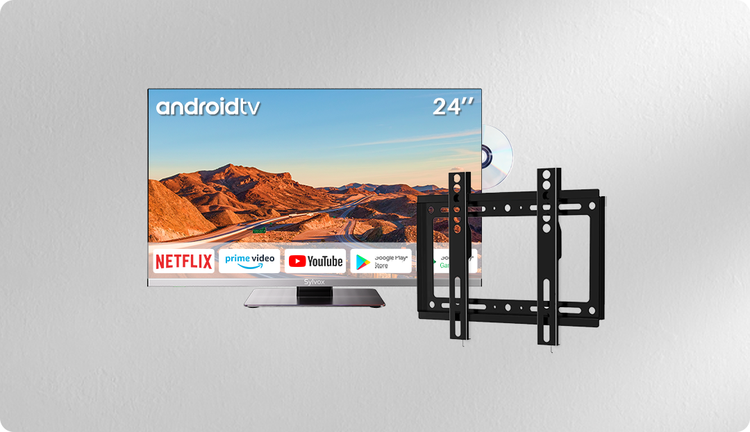 SYLVOX TV RV de 24 pulgadas 12/24 V para RV 1080P Full HD Smart TV, tienda  de aplicaciones integrada, compatible con WiFi Bluetooth, pequeño televisor