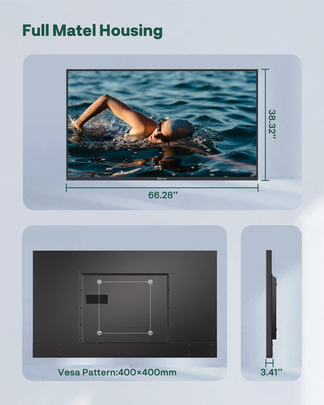 75" 120HZ Waterproof Outdoor TV-2025 Gaming Series