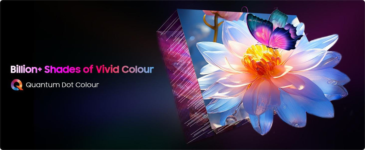 Quantum Dot technology for colour and brightness