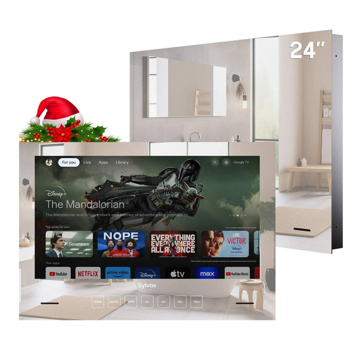 24 "wasserdichte Smart Mirror Badezimmerfernseher