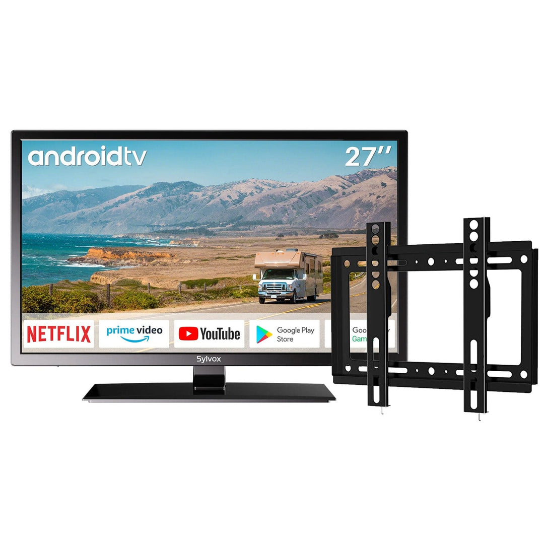 27'' Smart 12V RV TV-DVD Combo for Home and On-The-Go
