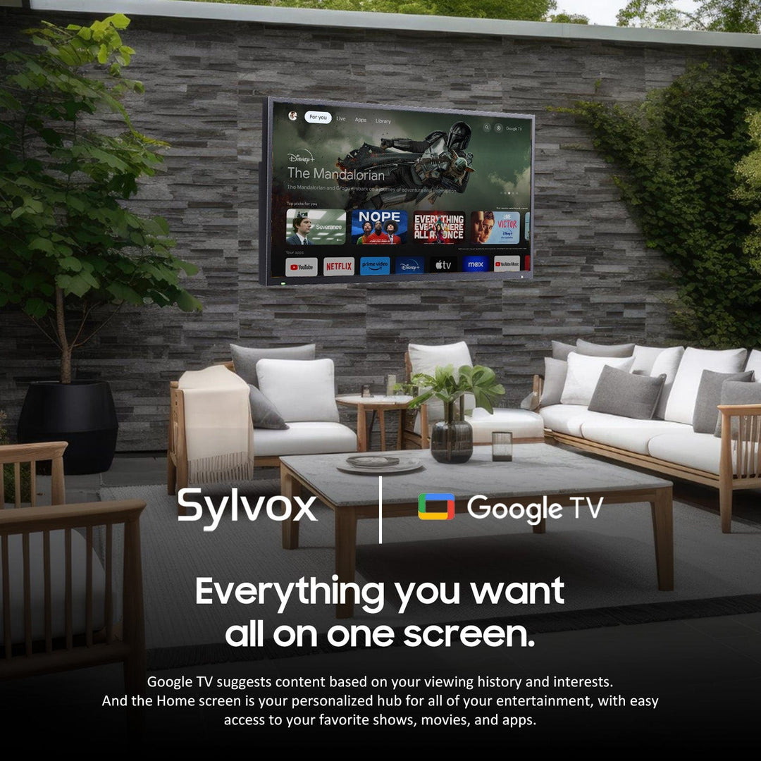 <b>NEW</b> - 75" Advanced QLED Outdoor TV(Google TV)-2024 Deck Pro QLED 2.0