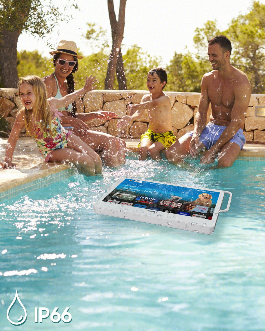 Sylvox Smart 15.6" Waterproof Portable Battery Powered TV