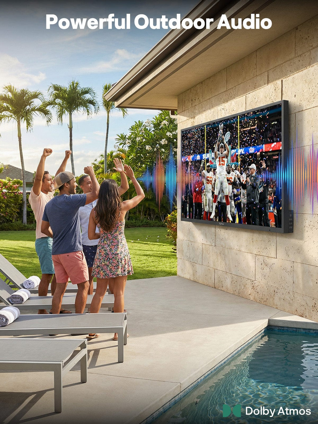 65" Outdoor TV - 2026 Pool Pro 3.0 | Anti Theft Lock Edition