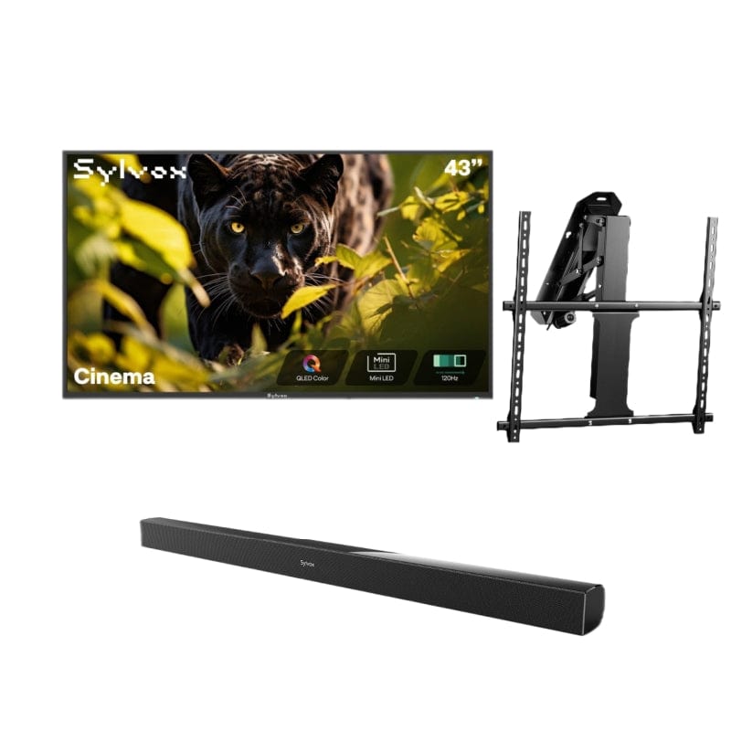 Sylvox Cinema 43" Helio QLED 120HZ Outdoor TV(2500Nits)-2025 Model