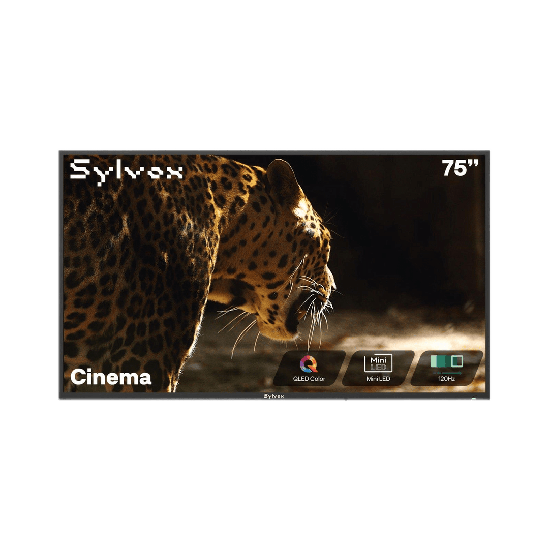 Sylvox Cinema 75" Helio QLED 120HZ Outdoor TV(2500Nits)-2025 Model