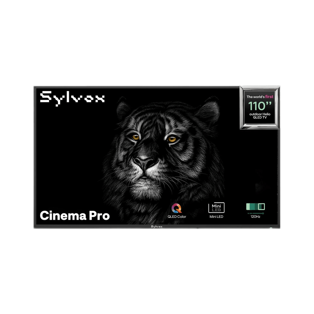 Sylvox Cinema Pro 110" Helio QLED 120HZ Outdoor TV(5000Nits)-2025 Model