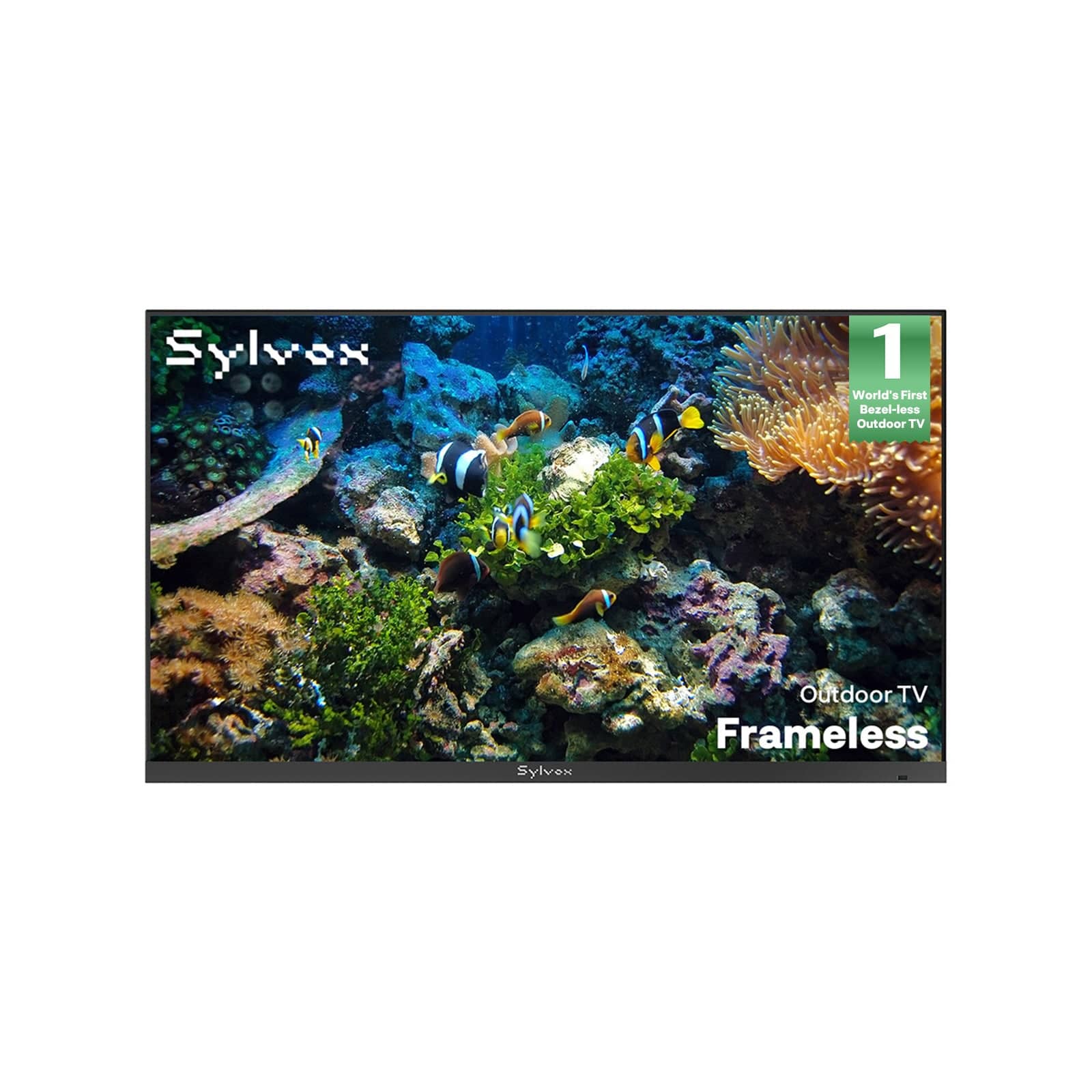 43″ 2026 Frameless Partial Sun Outdoor TV | Sylvox Smart Google TV