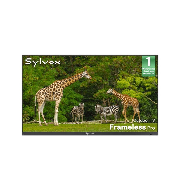 43″ Frameless Pro Full Sun Outdoor TV | Sylvox Waterproof Smart