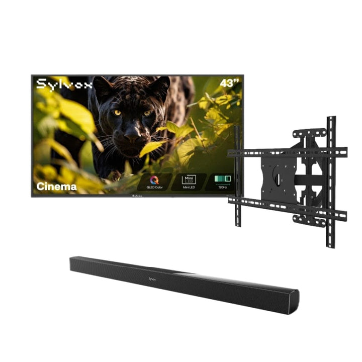 Sylvox Cinema 43" Helio QLED 120HZ Outdoor TV(2500Nits)-2025 Model