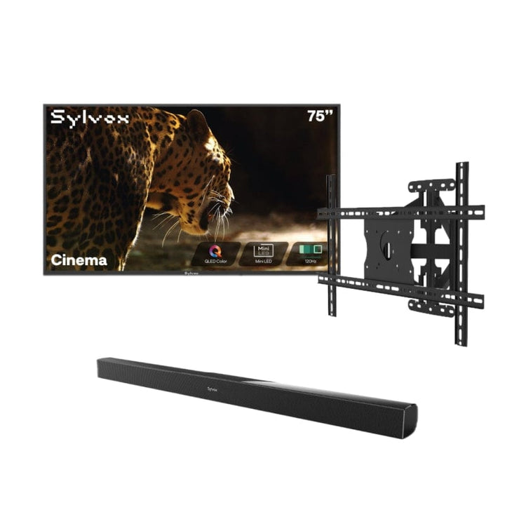 Sylvox Cinema 75" Helio QLED 120HZ Outdoor TV(2500Nits)-2025 Model