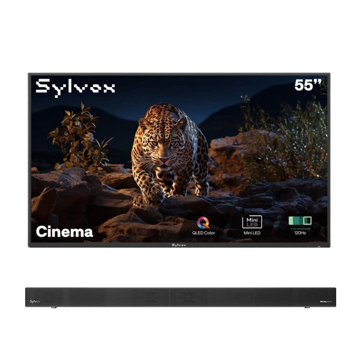 Sylvox Cinema 55" Helio QLED 120HZ Outdoor TV(2000Nits)-2025 Model