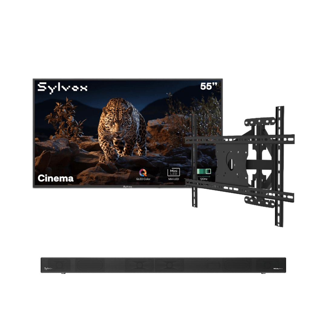 Sylvox Cinema 55" Helio QLED 120HZ Outdoor TV(2000Nits)-2025 Model