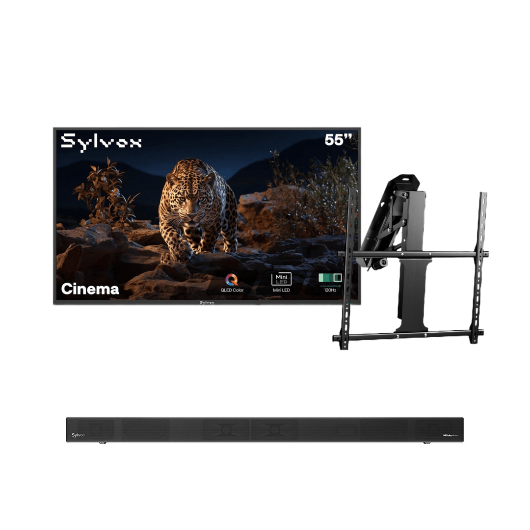 Sylvox Cinema 55" Helio QLED 120HZ Outdoor TV(2000Nits)-2025 Model