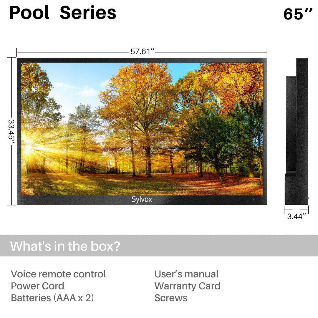 Open-Box 65" Outdoor TV 2000Nit (Pool Series)