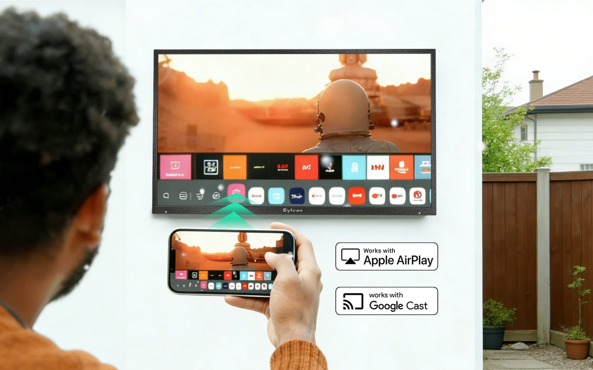 Apple AirPlay and Chromecast support on the Deck Pro QLED 3.0