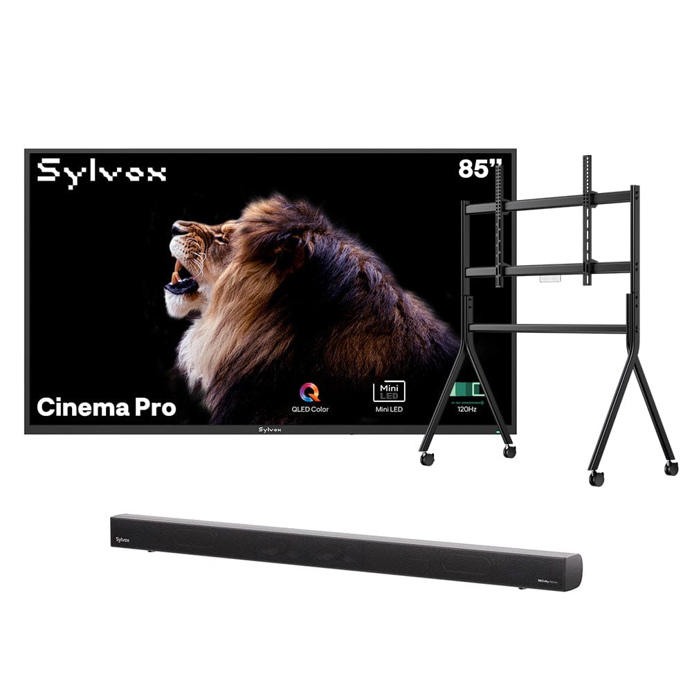 85″ Cinema Full Sun Outdoor TV | Sylvox Waterproof Smart Google TV