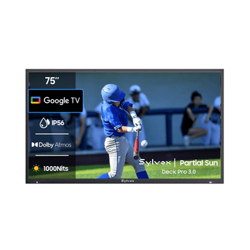 75-inch Deck Pro 3.0 Partial Sun Outdoor TV