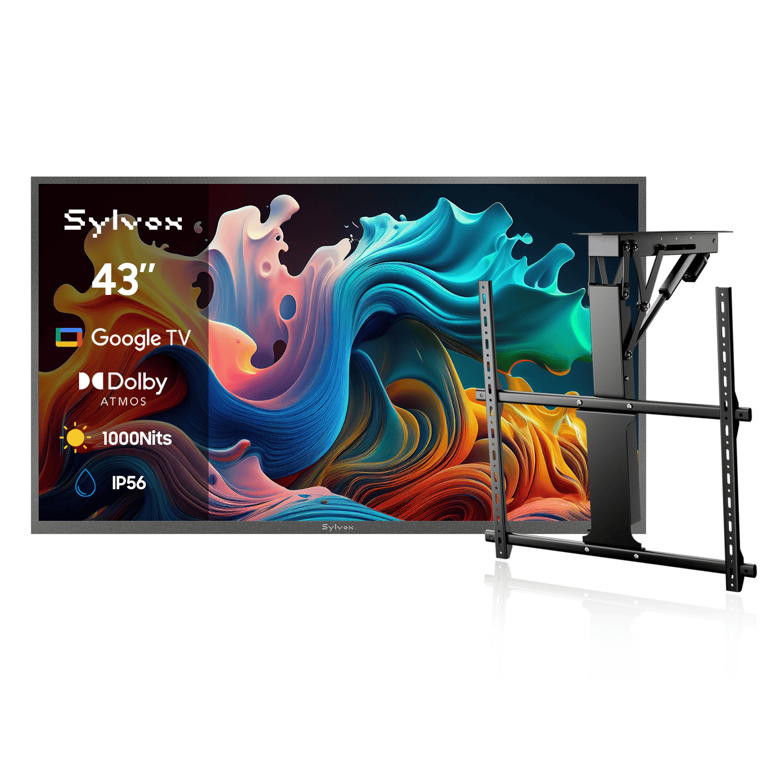 43″ Deck Pro QLED 3.0 Waterproof Outdoor TV | Sylvox Smart Google