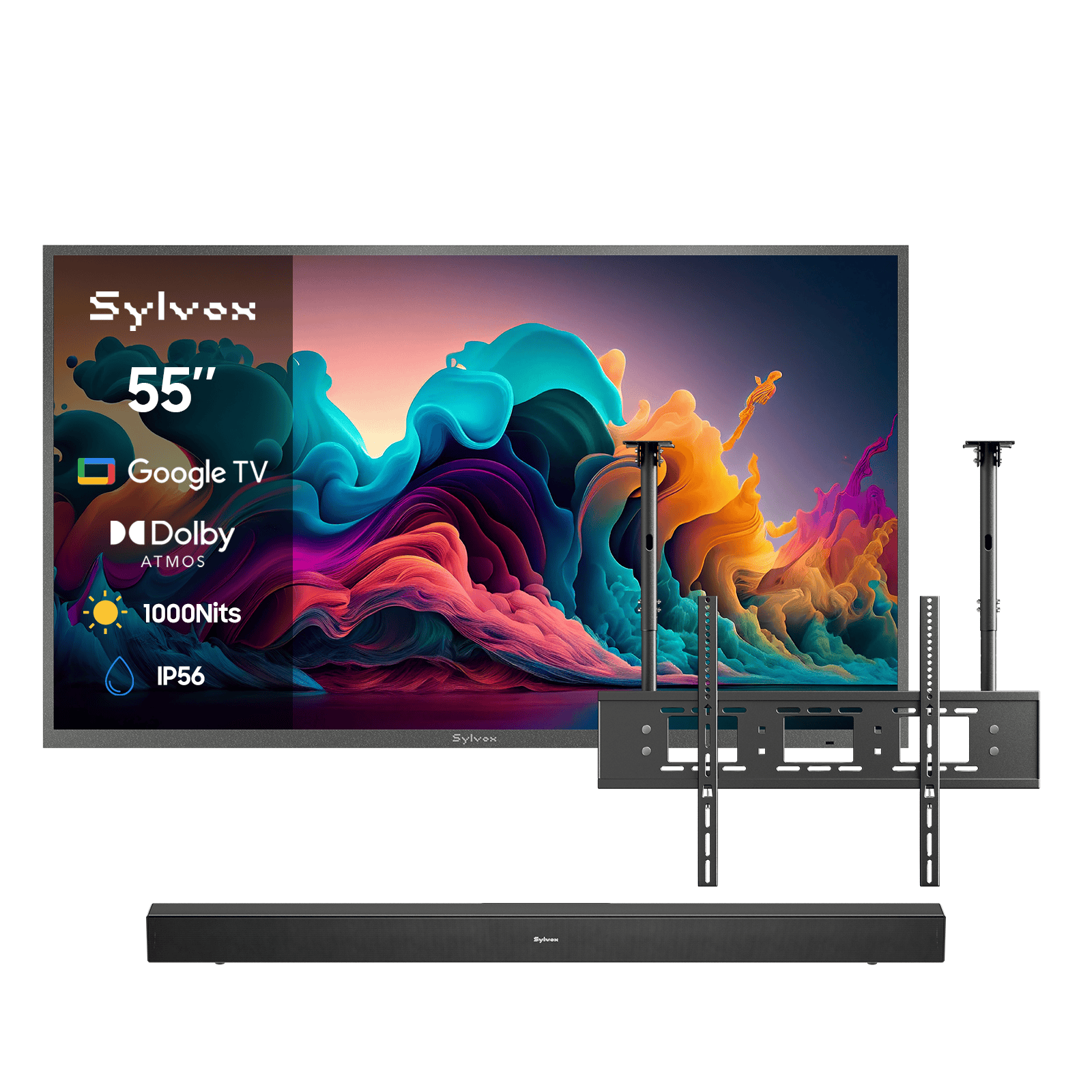 55″ Deck Pro QLED 2.0 Waterproof Outdoor TV | Sylvox Smart Google