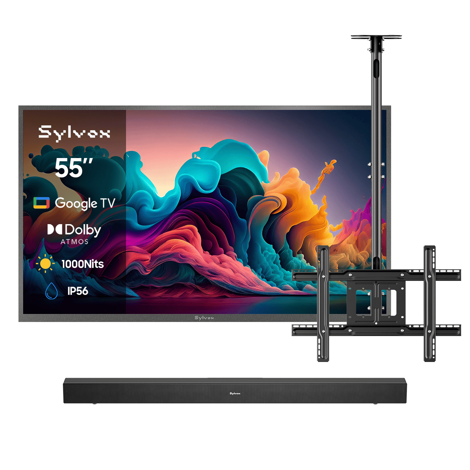 55″ Deck Pro QLED 2.0 Waterproof Outdoor TV | Sylvox Smart Google