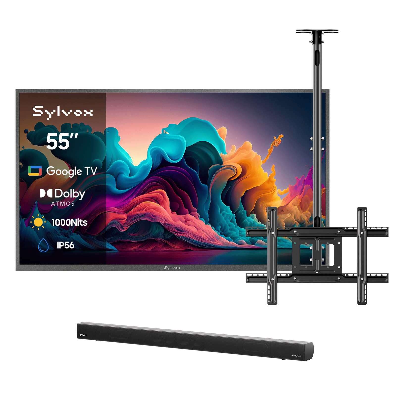 55″ Deck Pro QLED 2.0 Waterproof Outdoor TV | Sylvox Smart Google