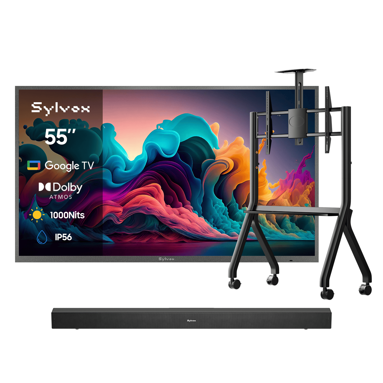 55″ Deck Pro QLED 2.0 Waterproof Outdoor TV | Sylvox Smart Google