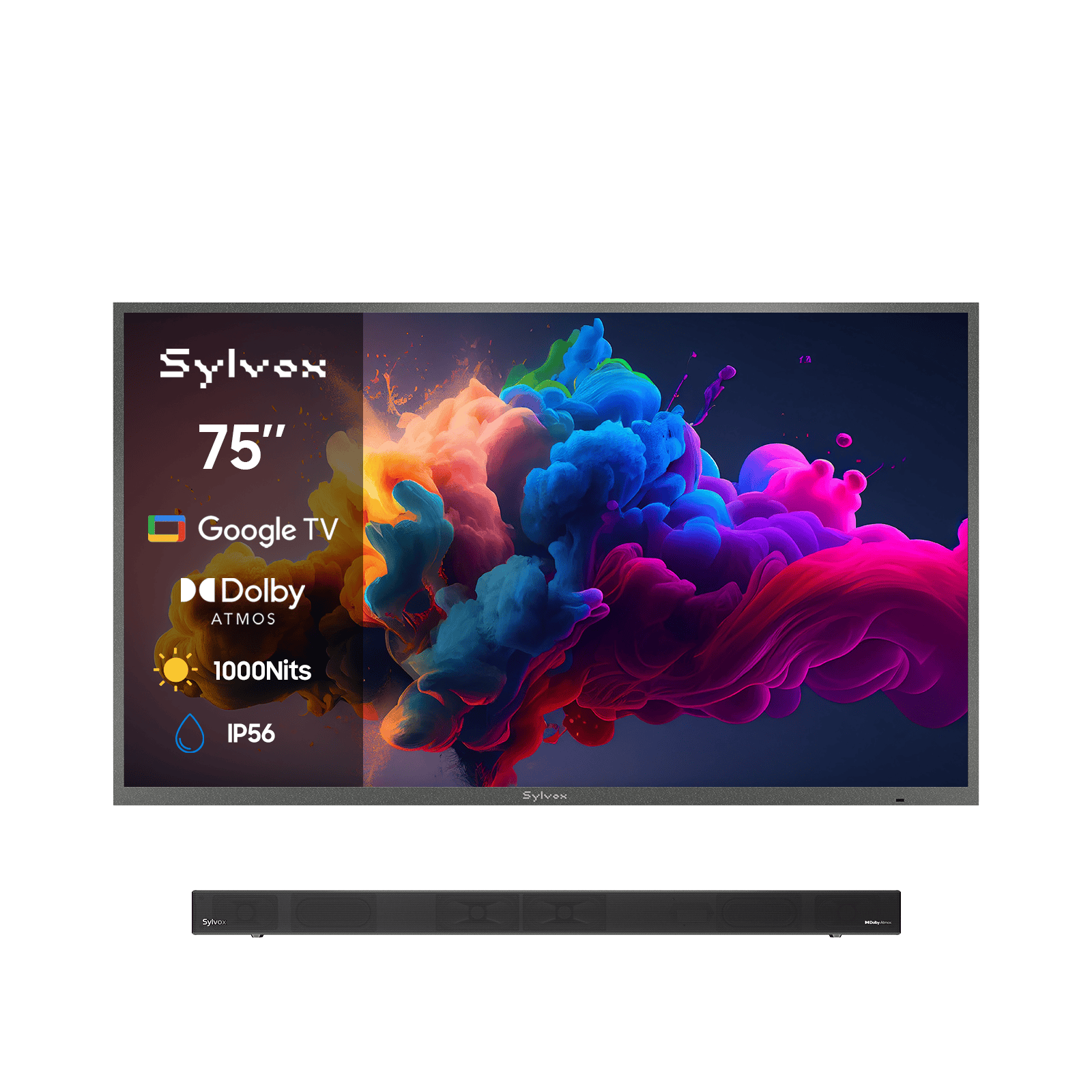 テレビ 75″ Deck Pro QLED 2.0 Waterproof Outdoor TV | Sylvox Smart Google