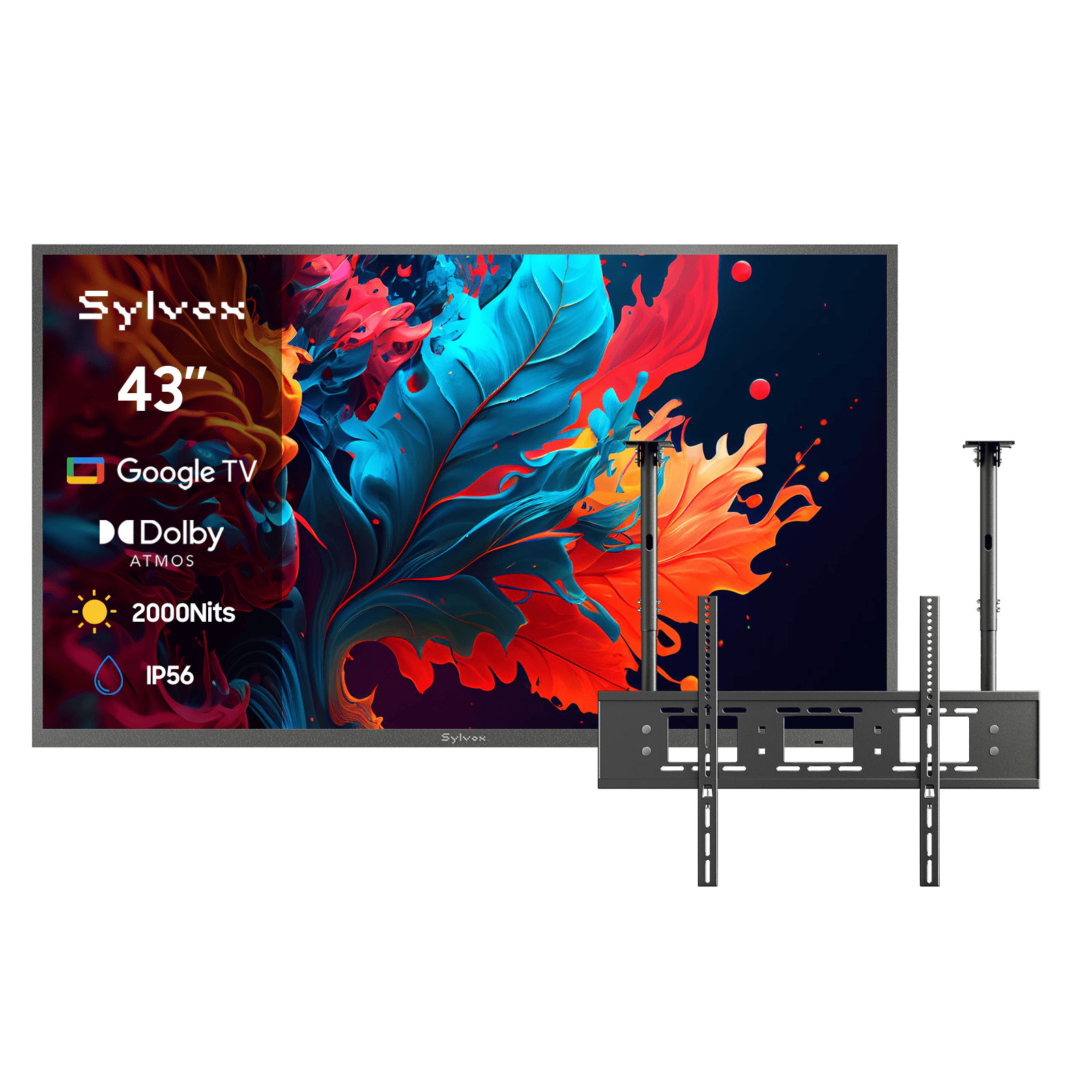 43″ Pool Pro QLED 3.0 Full Sun Outdoor TV | Sylvox Waterproof
