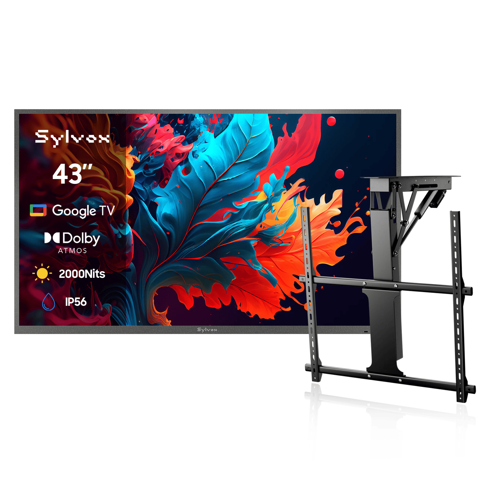 43″ Pool Pro QLED 3.0 Full Sun Outdoor TV | Sylvox Waterproof