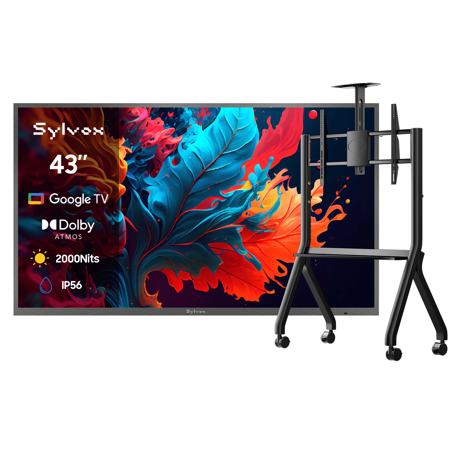 43″ Pool Pro QLED 3.0 Full Sun Outdoor TV | Sylvox Waterproof