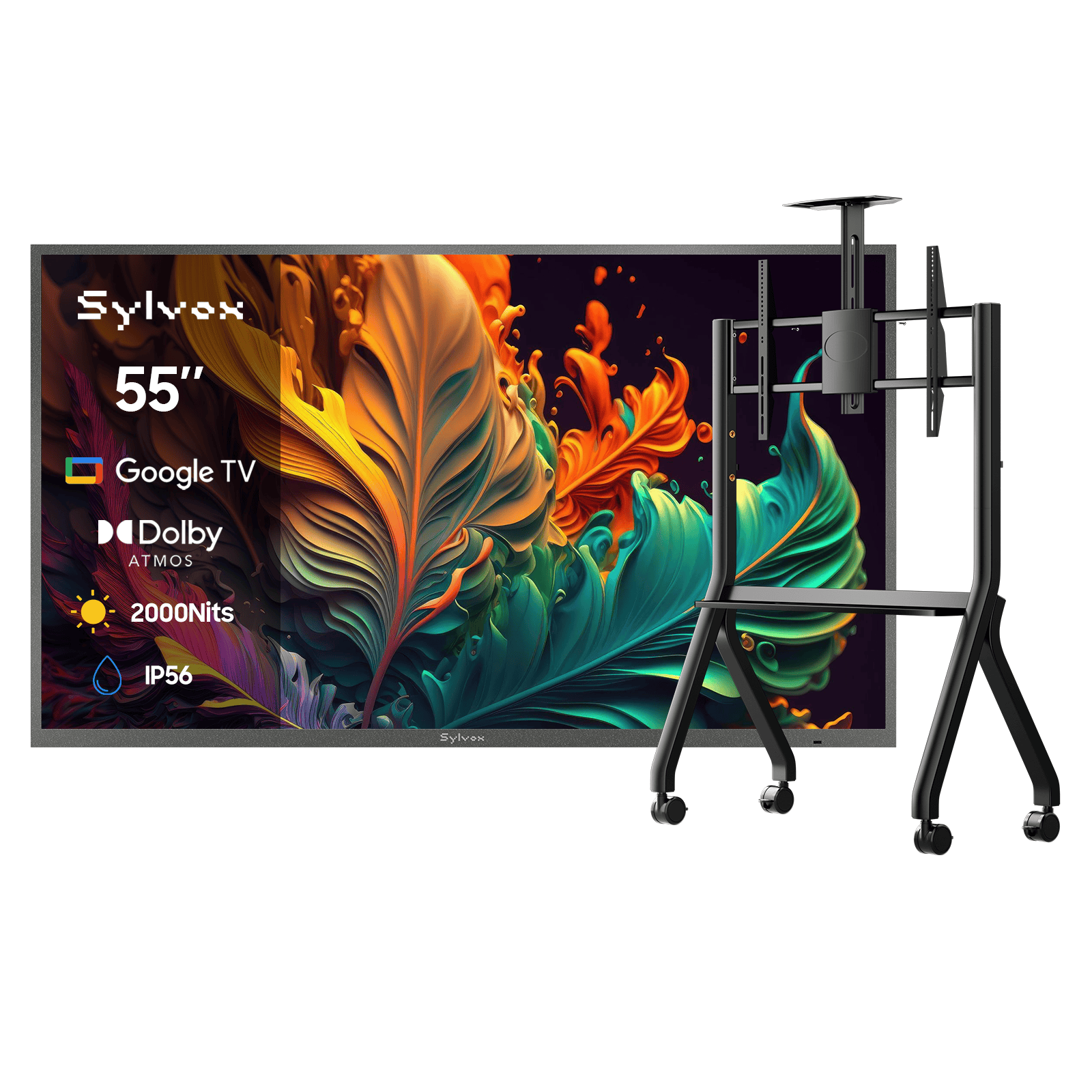 55″ Pool Pro QLED 2.0 Full Sun Outdoor TV | Sylvox Waterproof