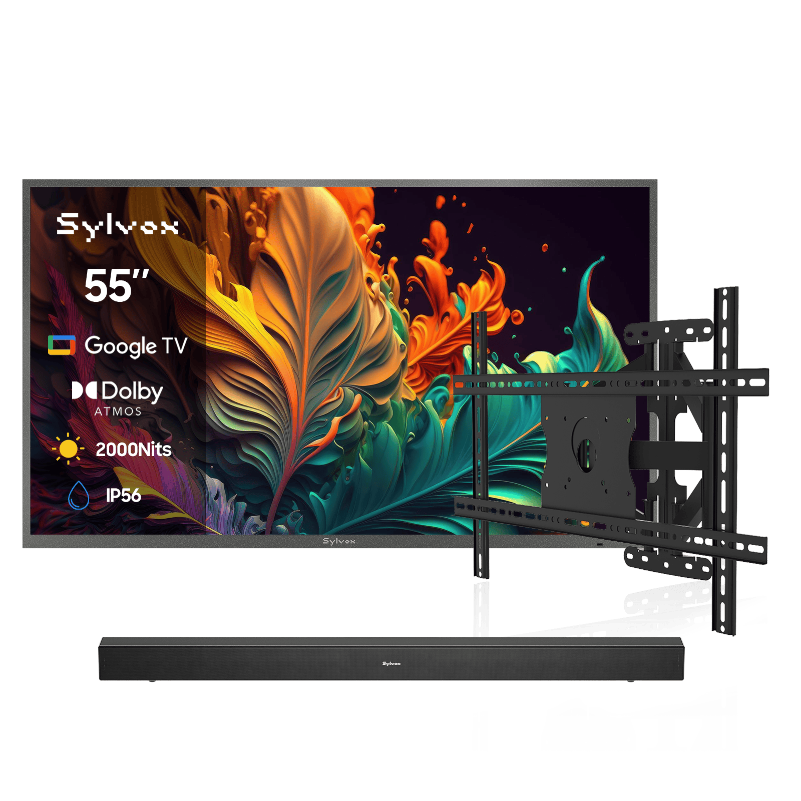 Google TV 55インチ Premium QLED 55″ Pool Pro QLED 2.0 Full Sun Outdoor TV | Sylvox Waterproof