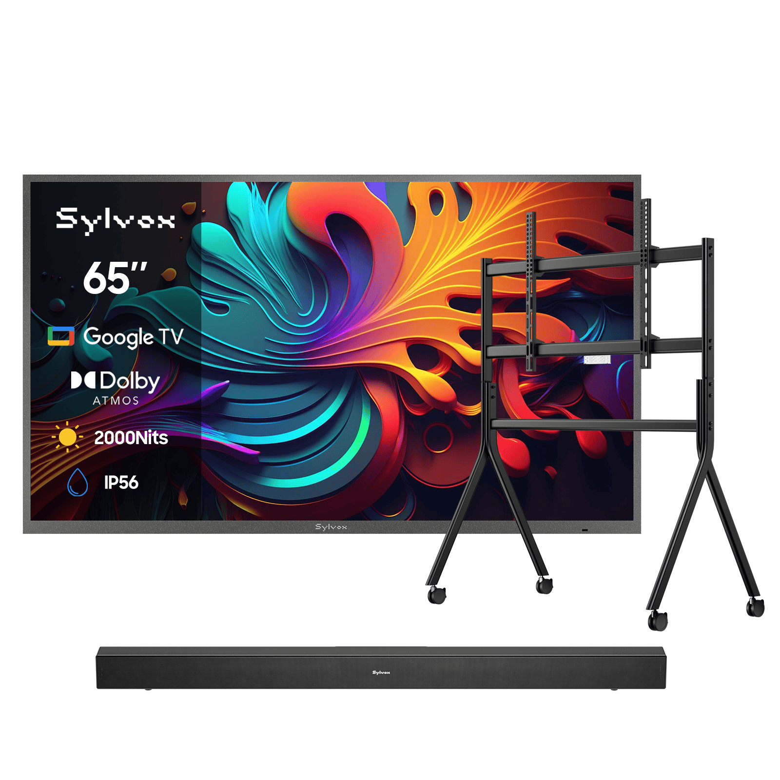 65″ Pool Pro QLED 3.0 Full Sun Outdoor TV | Sylvox Waterproof