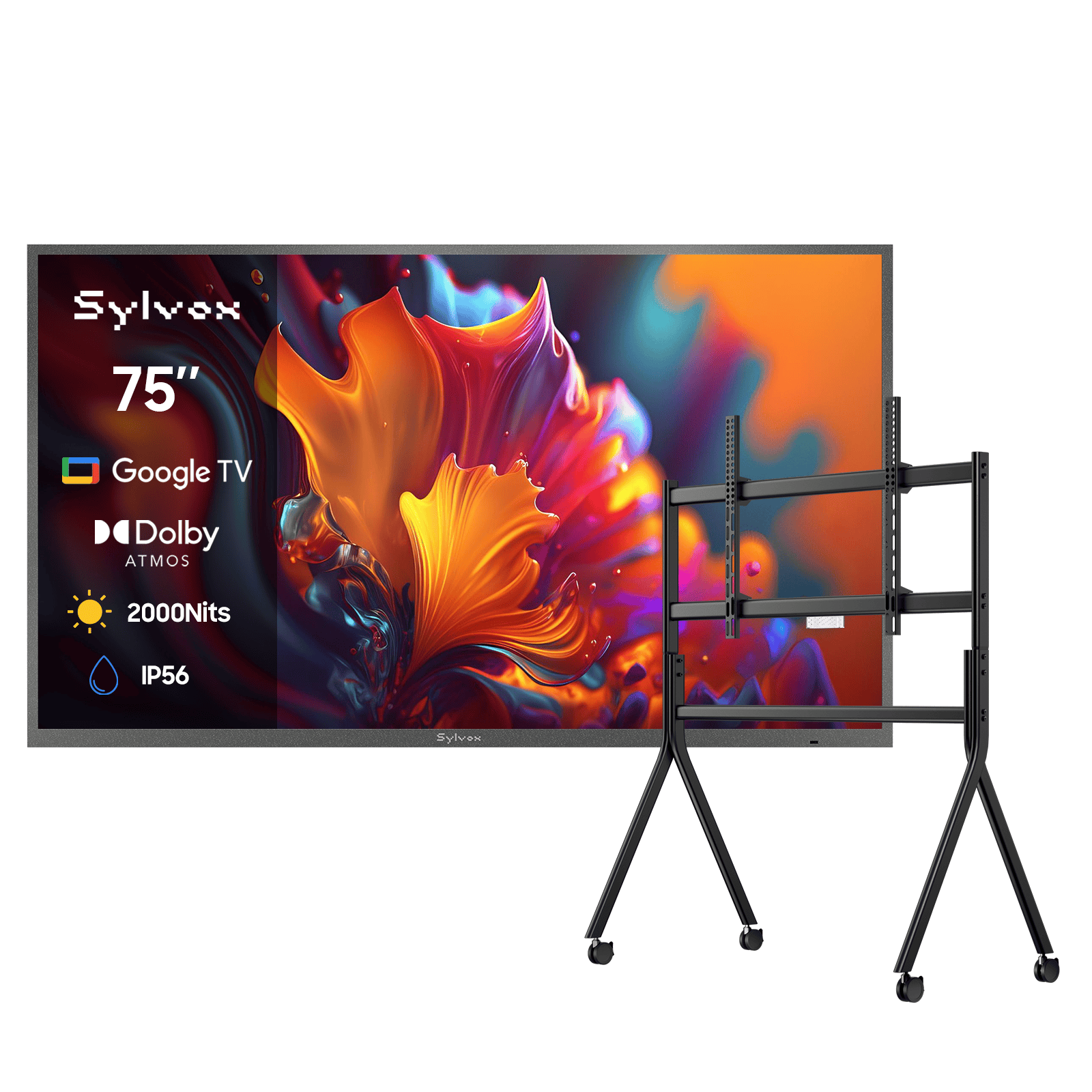 75″ Pool Pro QLED 2.0 Full Sun Outdoor TV | Sylvox Waterproof