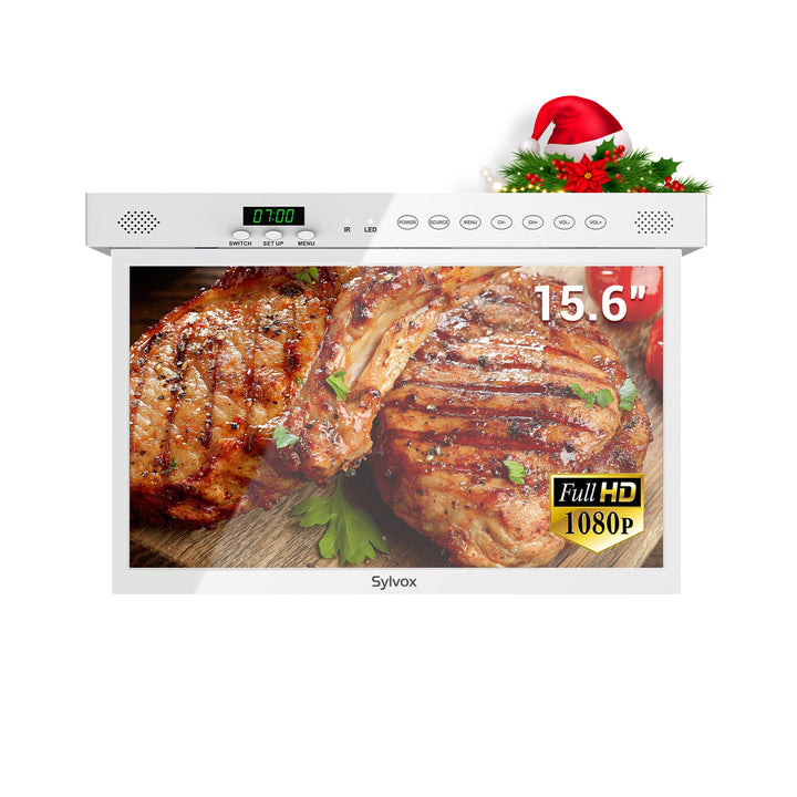 Sylvox 15.6" Smart Under Cabinet TV for Kitchen