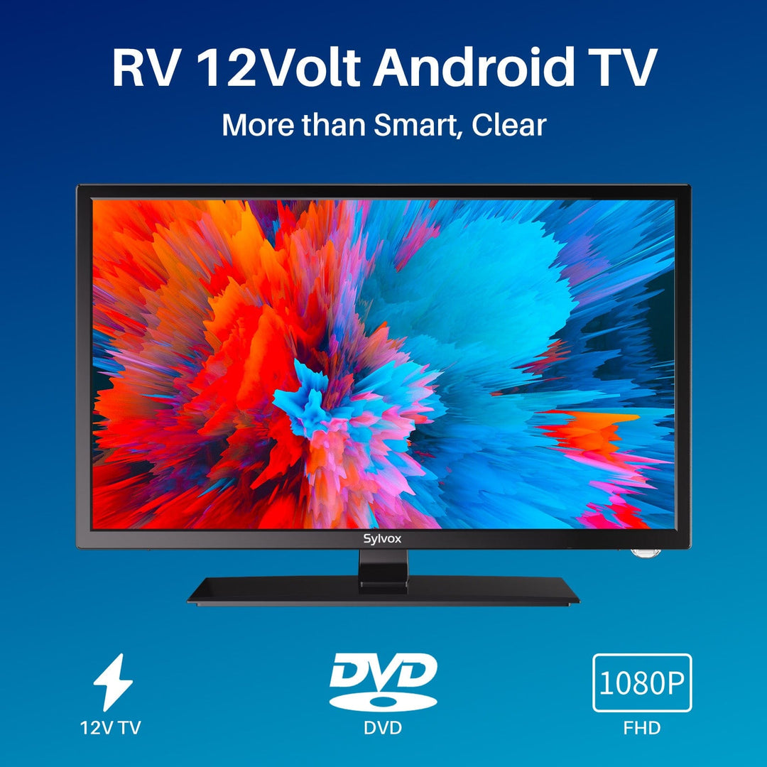 27'' Smart 12V RV TV-DVD Combo for Home and On-The-Go