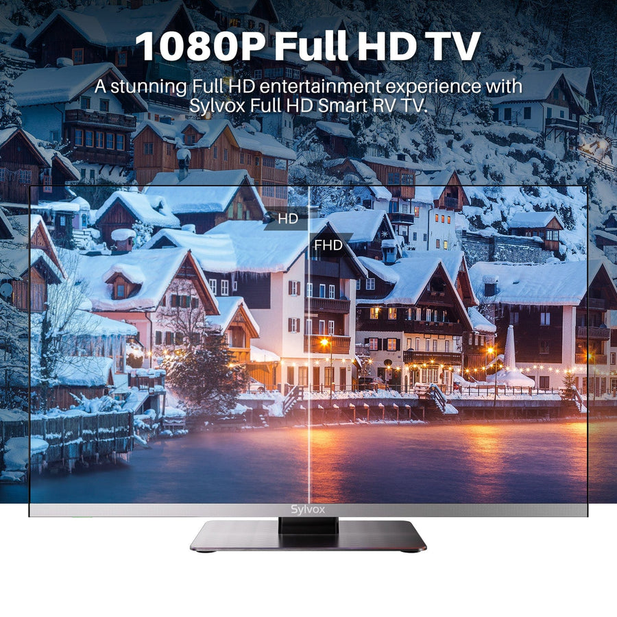 24″ Sylvox 12V RV TV | Waterproof Smart TV for Camper, RV & Marine Use ...