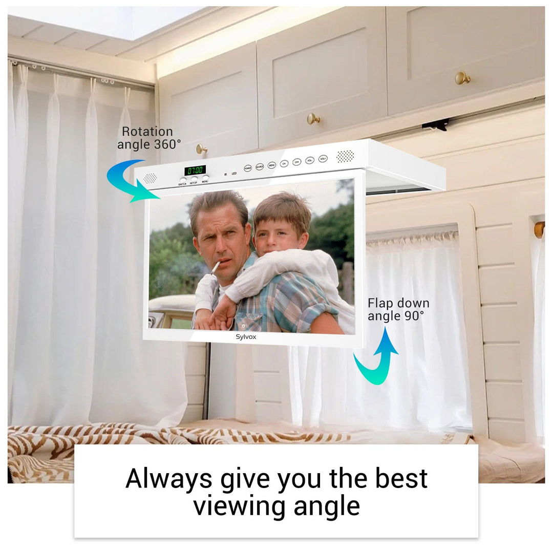 Sylvox 15.6" Smart Under Cabinet TV for Kitchen
